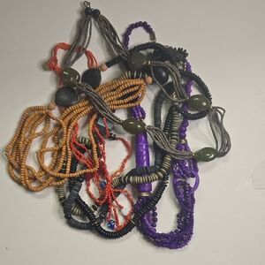 Multicolor Beaded Necklace Set